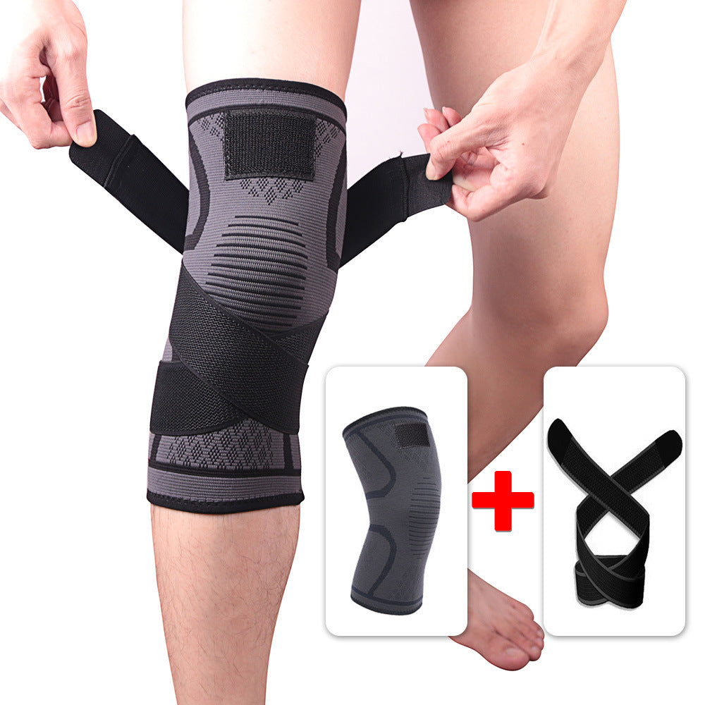 Compression Belt Knitted Sports Knee Pads Badminton Knee Pads