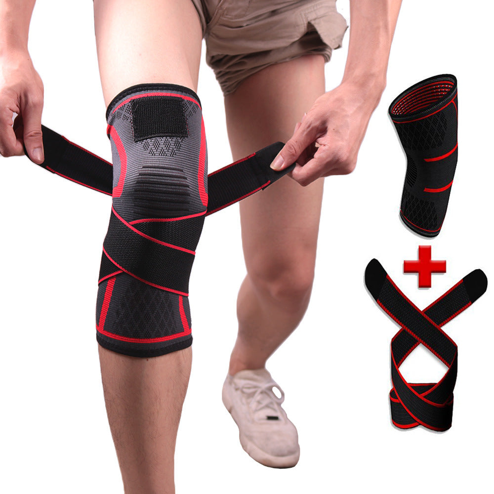 Compression Belt Knitted Sports Knee Pads Badminton Knee Pads