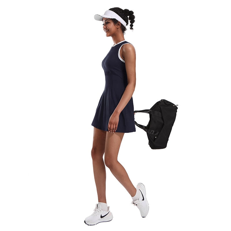 Navy Blue Badminton Dress Set